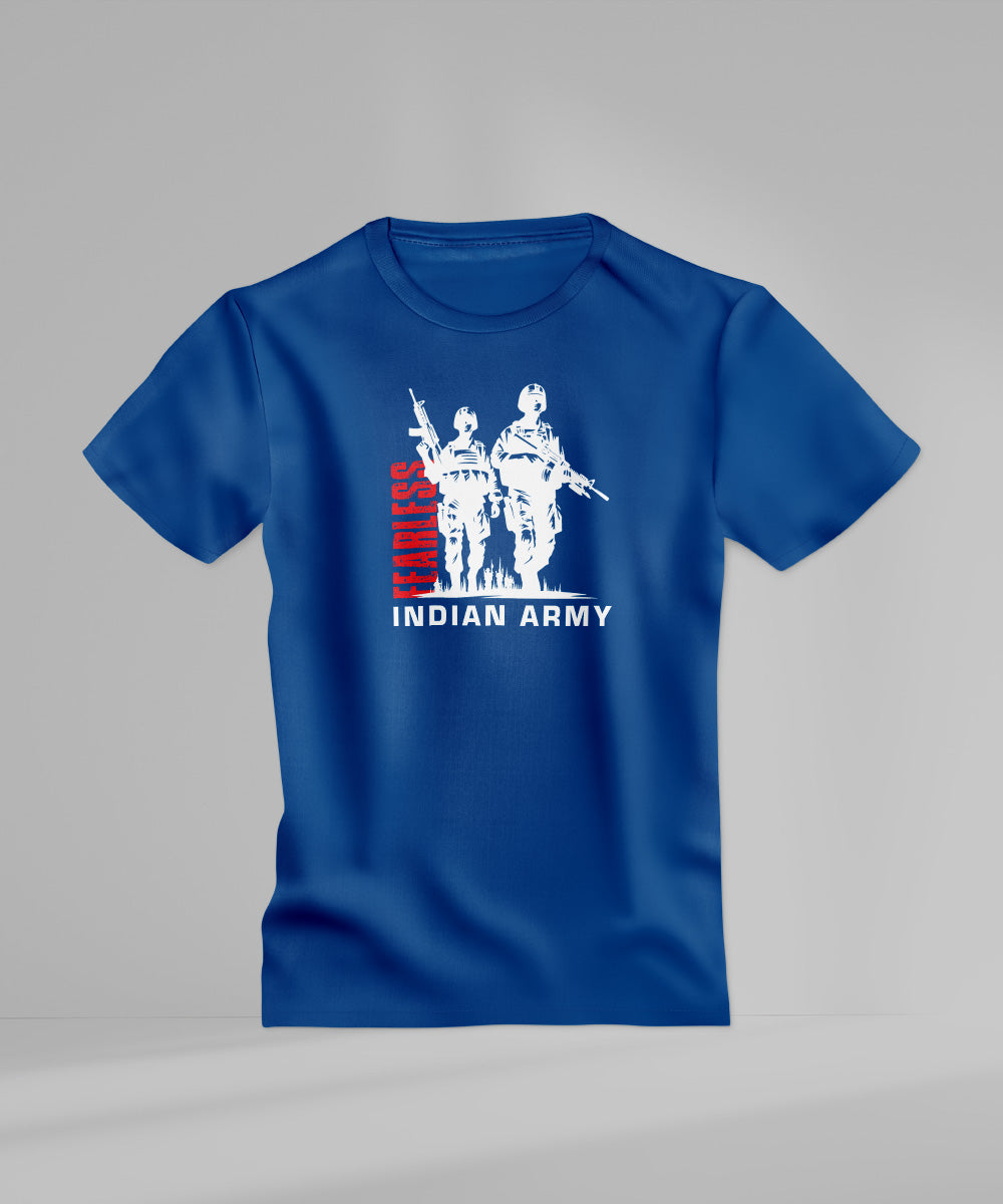 Indian Army Fearless T-Shirt – Patriotic Military Style Tee